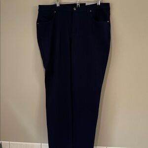 Chico's Women's Navy Ponte Slim Pant